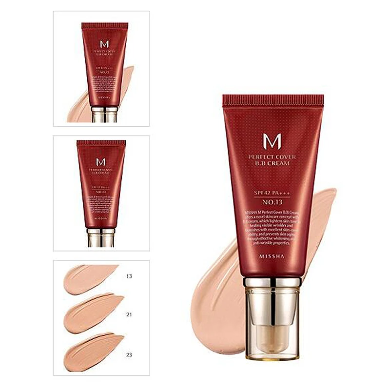 MISSHA M идеальное покрытие BB крем SPF 42 PA+++(50 мл)#13 ярко-бежевый#27#31 золотой бежевый корейская косметика