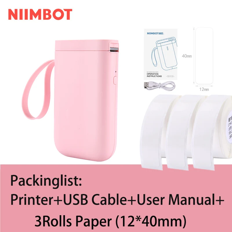 NIIMBOT D11/D61 label maker portable mini thermal label printer bluetooth machine cabel label printer 