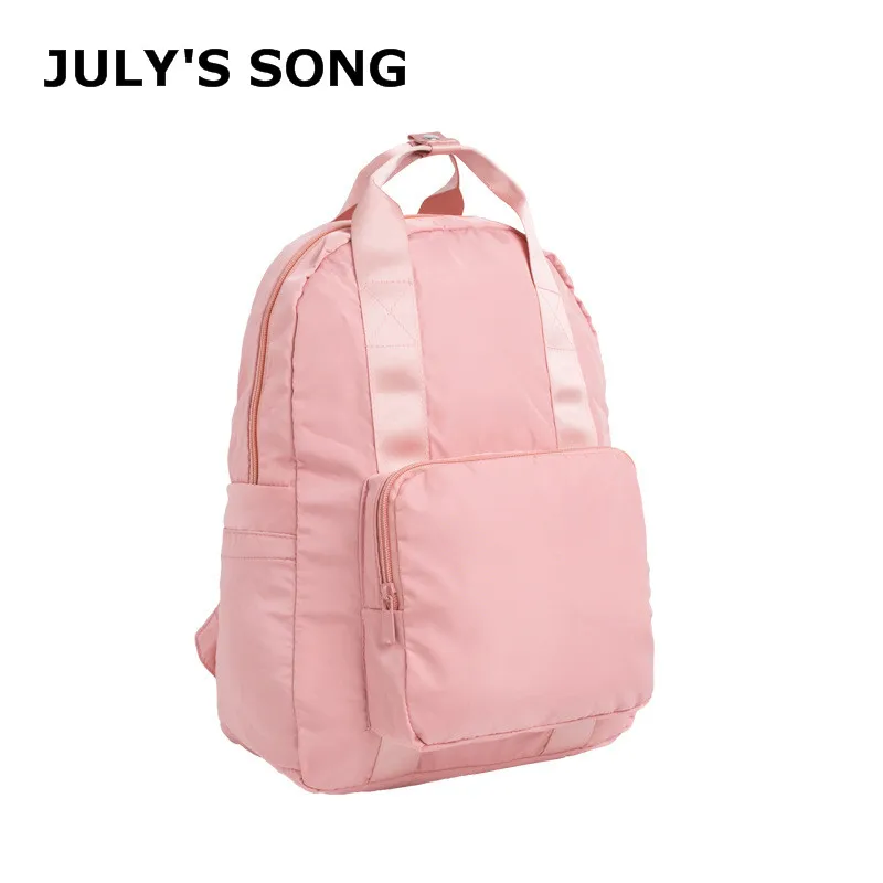 

JULY'S SONG Foldable Backpack Large Capacity Lightweight Bag Unisex Multifunctional Travel Storage Bag Memory Cloth Shoulder Bag