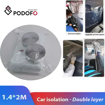 

Podofo Car isolation Enclosed Sealed Auto Isolation Film Taxi Rental Car Driver Curtain Seat Transparent Protective Film
