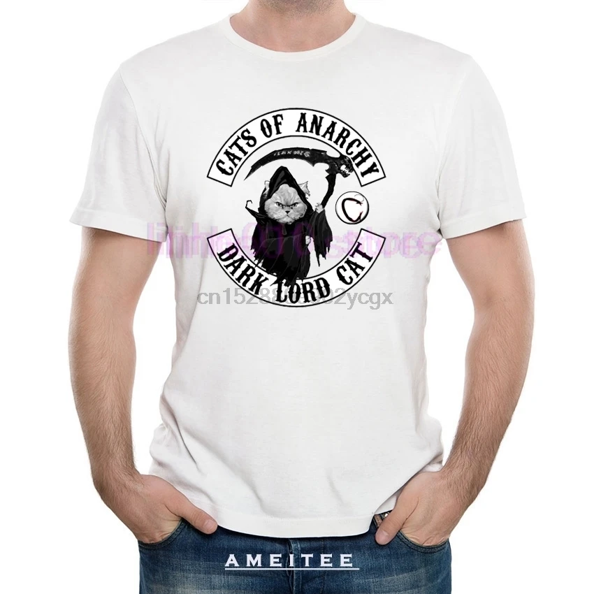 Новинка 2019 дизайнерская летняя прочная Мужская футболка с рисунком кошки