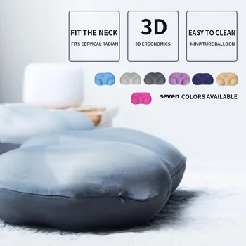 

Deep Sleep Addiction 3D Ergonomic Pillow Washable Polyester Pillow With Micro Airballs Filling Travel Neck Pillows