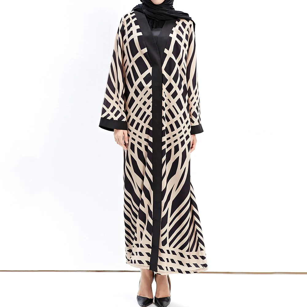 Muslim Dress Women Long Sleeve Islamic Dubai Abayas Kimono Indonesia Oversized Casual Robe Kaftan Cardigan Maxi Dresses