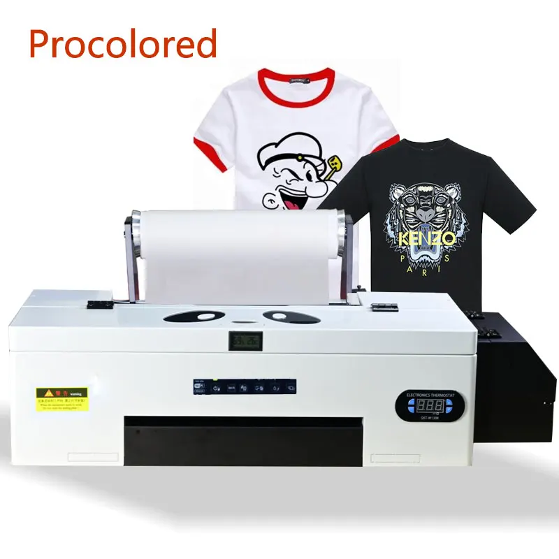 Procolored A3 DTF Printer with Roll for Tshirts Hoodies Leather Clothes