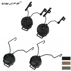 Accesorios de casco táctico VULPO, soporte de auriculares militar, adaptador rápido de riel de arco para auriculares Comtac I/II MSA Sordin