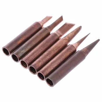 

Drop Ship 6 Pcs Copper Soldering Iron Tips 900M-T Lead Free Solder Welding Tools Set