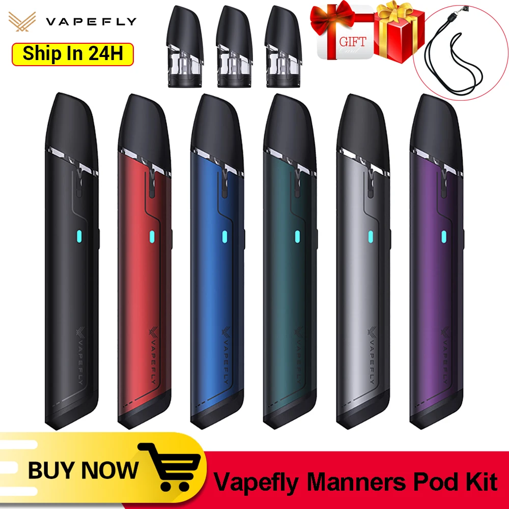 Vapefly-Kit de vapeo Original con batería de 650mAh, vapeador con cartucho de cigarrillo electrónico VS OVNS W01, 2ml