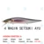 Daiwa Wobbler Prorex Micro Minnow 30F-SR Farbe Setsuki Ayu Länge 3,0c