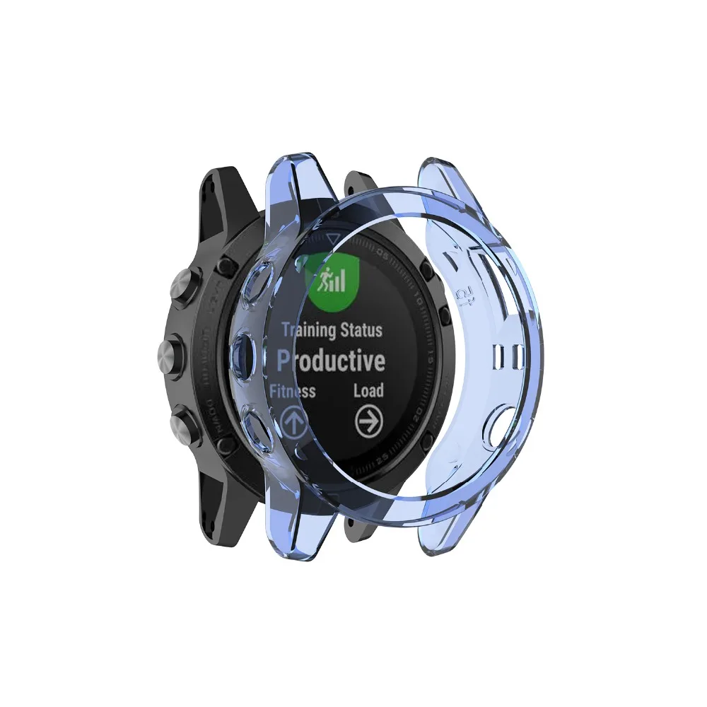 Прозрачный ТПУ защитный чехол-бампер для часов Garmin fenix 5 5X 5S Силиконовый противоударный защитный чехол