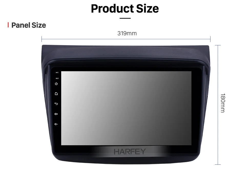 Harfey Navi автомобильный 2Din " Android 8,1 gps стерео плеер для MITSUBISHI PAJERO Sport/L200/2006+ Triton/2008+ PAJERO 2010 авто радио