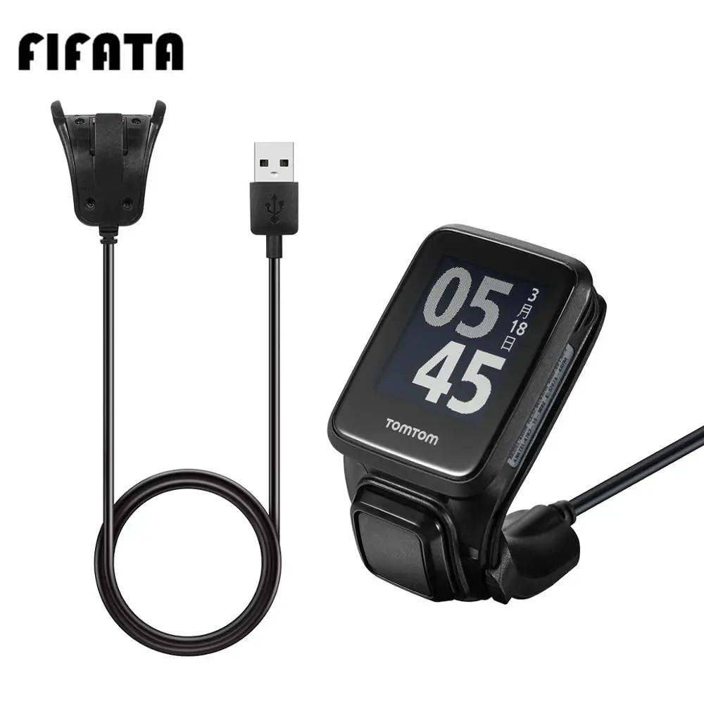 USB зарядная док станция для Tomtom 2 3 Runner Golfer GPS умные спортивные часы зарядный кабель