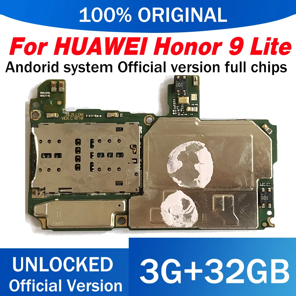Материнская плата для Huawei Honor 9 Lite LLD-L31-3 + 32 ГБ чистая оригинальная ROM ОС Android