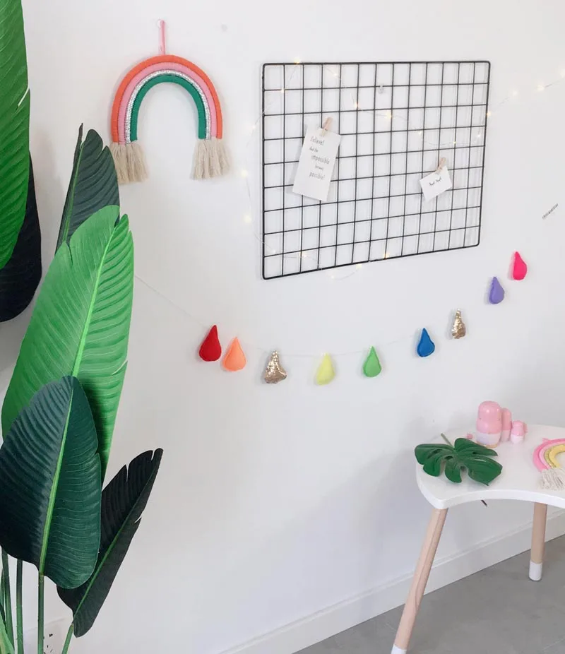 Rainbow Handmade Weaving Bedroom Ornament Nordic Kid Room Wall Hanging Props Background HOTEL RESTAURANTS DECO