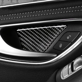 

Car Door Handle Bowl Decoration Sticker For Mercedes Benz C Class W205 GLC X253 Carbon Fiber Interior Accessories