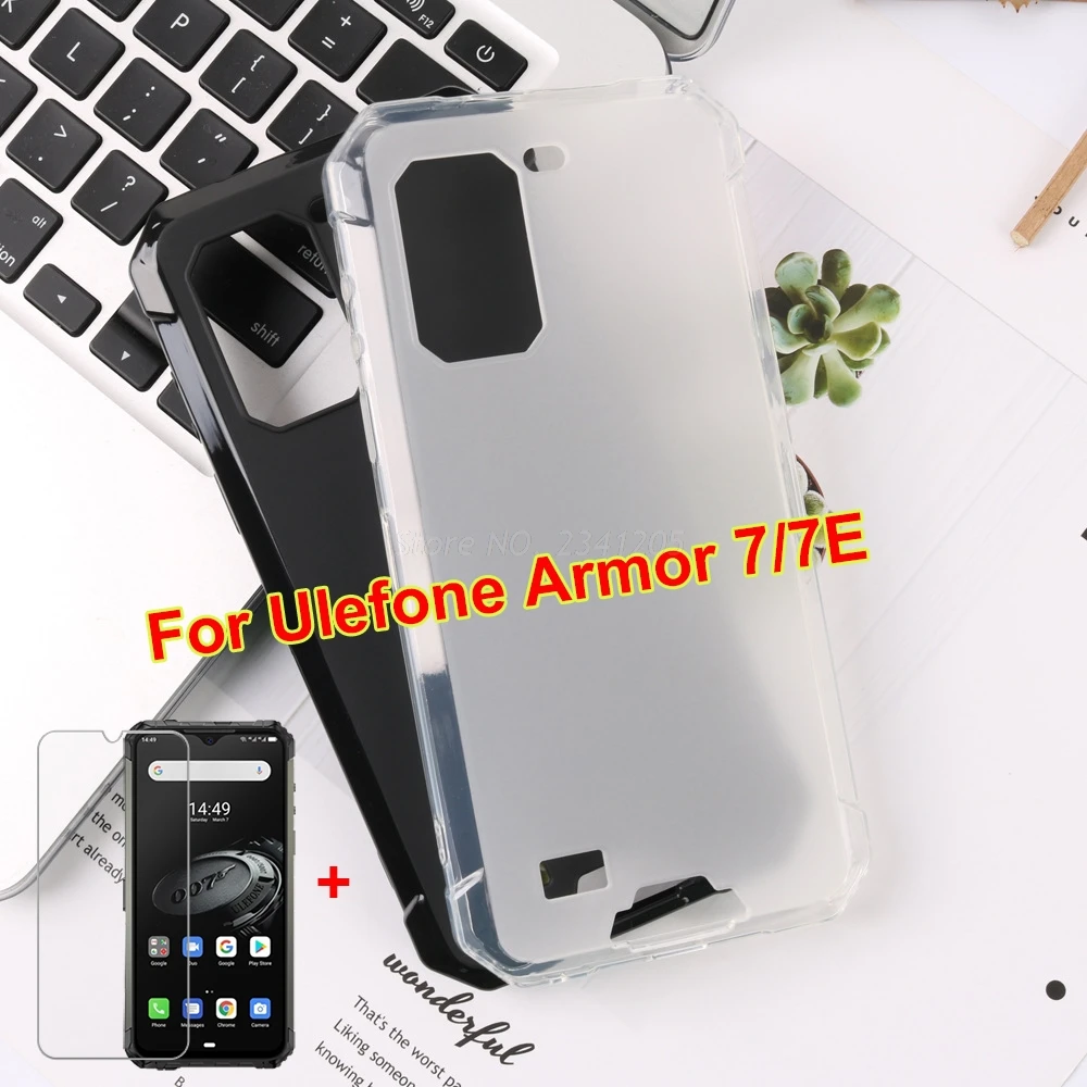 Силиконовый чехол для Ulefone Armor 7E Противоударная защитная задняя крышка с