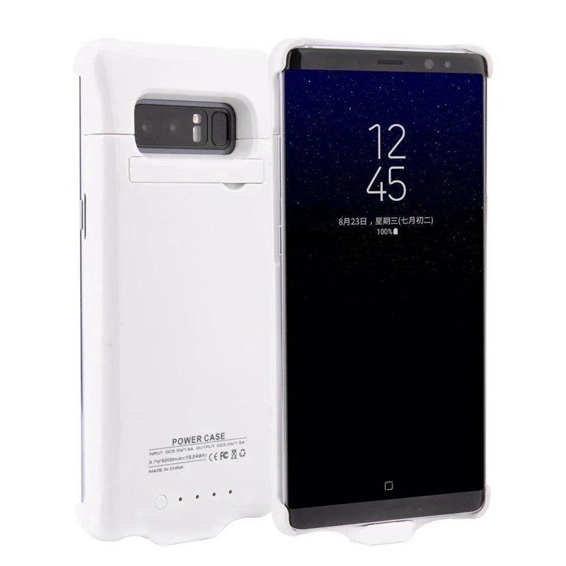 Suqy аккумуляторная батарея зарядное устройство чехол для samsung Galaxy note 8 5200mAh лучший внешний аккумулятор для Galaxy note8 с держателем