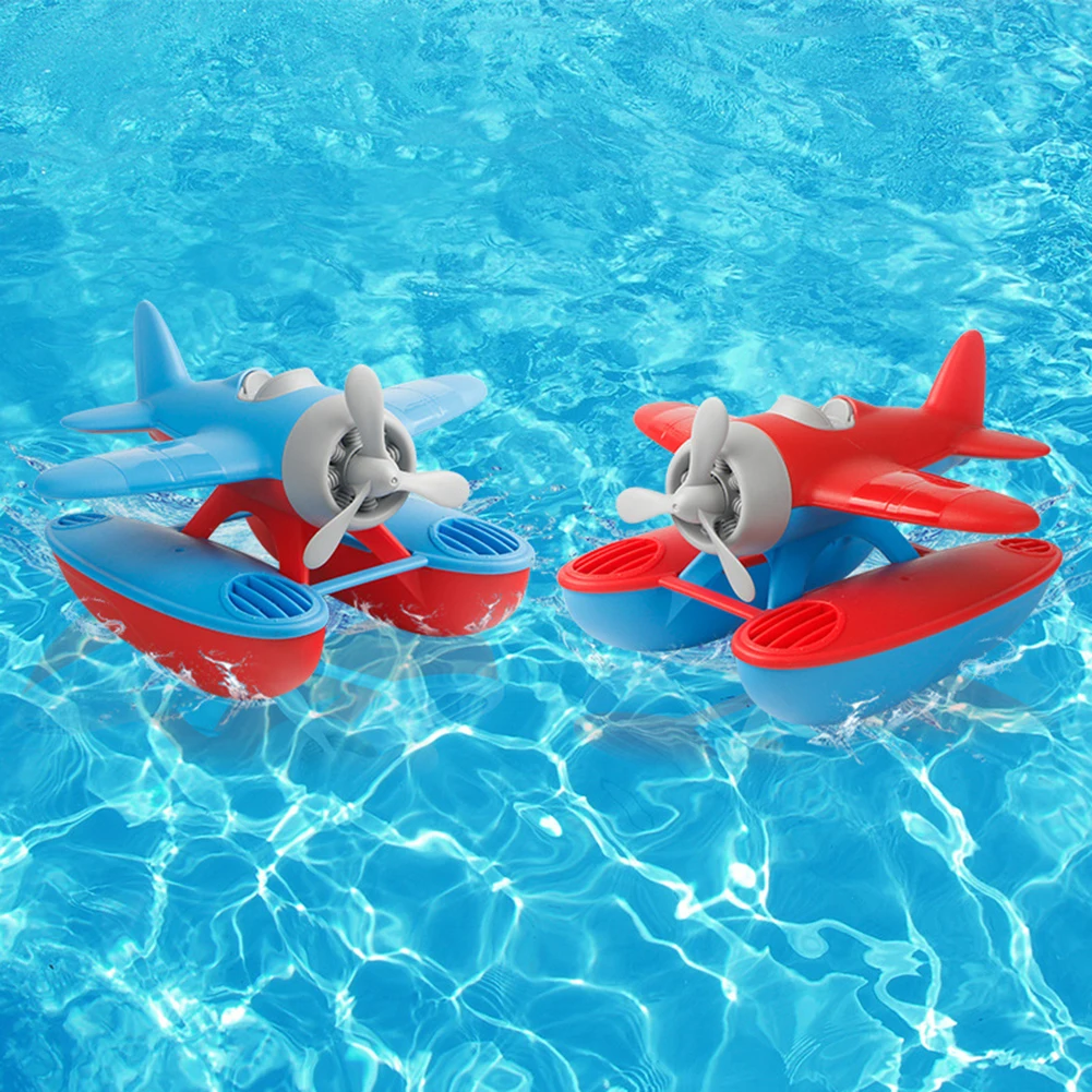 3D горка морской самолет плавающая модель воды играть для детской ванны, плавание в бассейне Игрушки Подарки Модель аэроплана самолет для детей день рождения