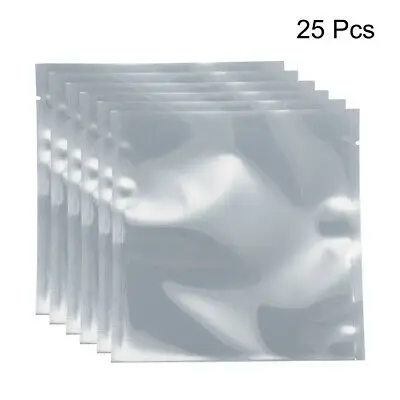 25 шт. антистатическая защитная сумка, плоский открытый верх, 5," x 5,9"
