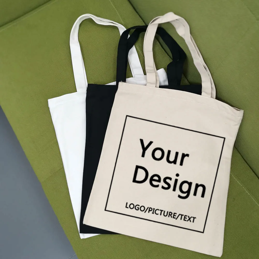 Personal Customize Women Tote Bag Linen Canvas with Print Logo Custom Your Pictures Shopping Bags Cotton Eco Grocery Totes | Багаж и сумки