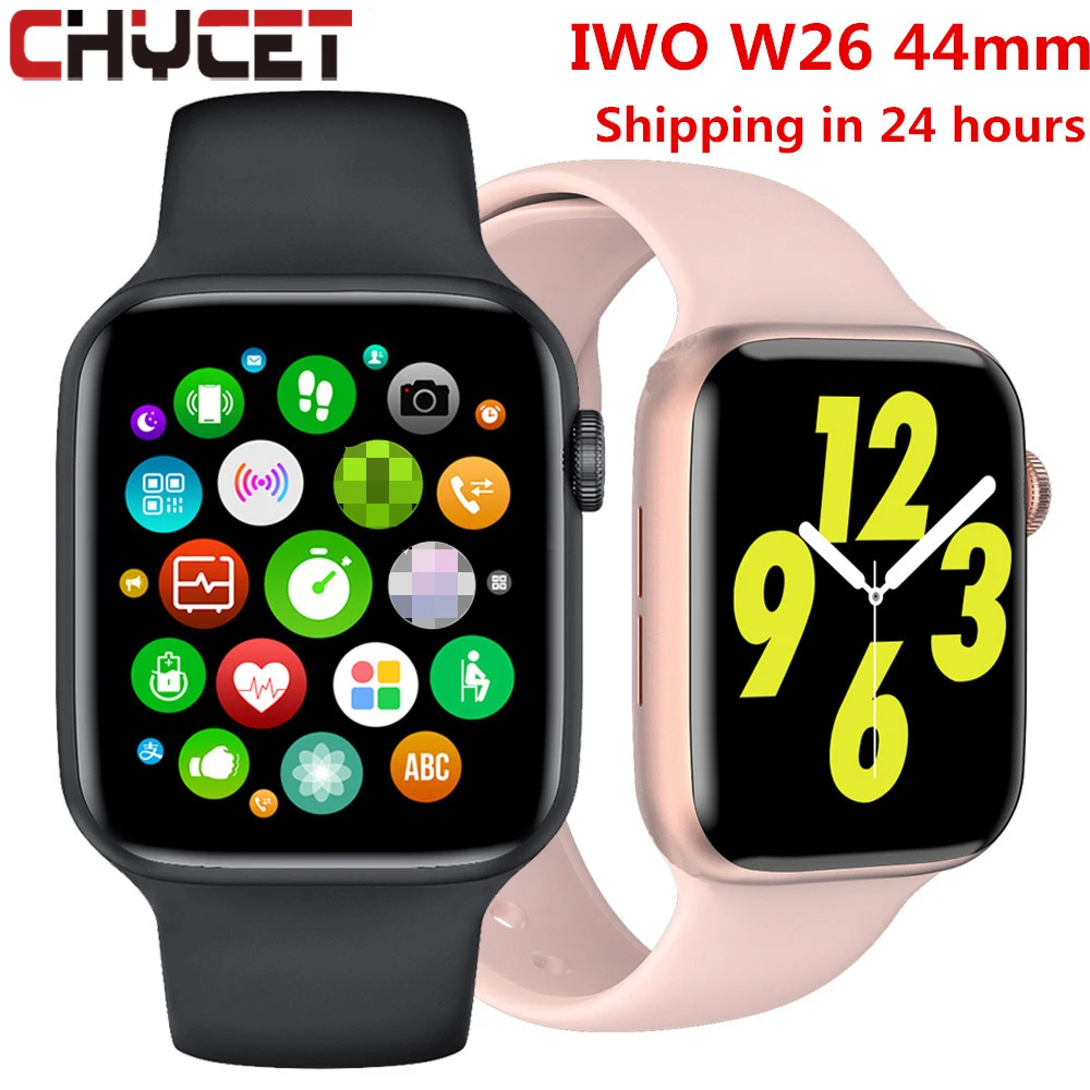 2021 Original IWO W26 W46 Smart Watch Men/Women Heart Rate/Blood Pressure Monitor Clock Smartwatch For Android IOS PK HW22 HW16