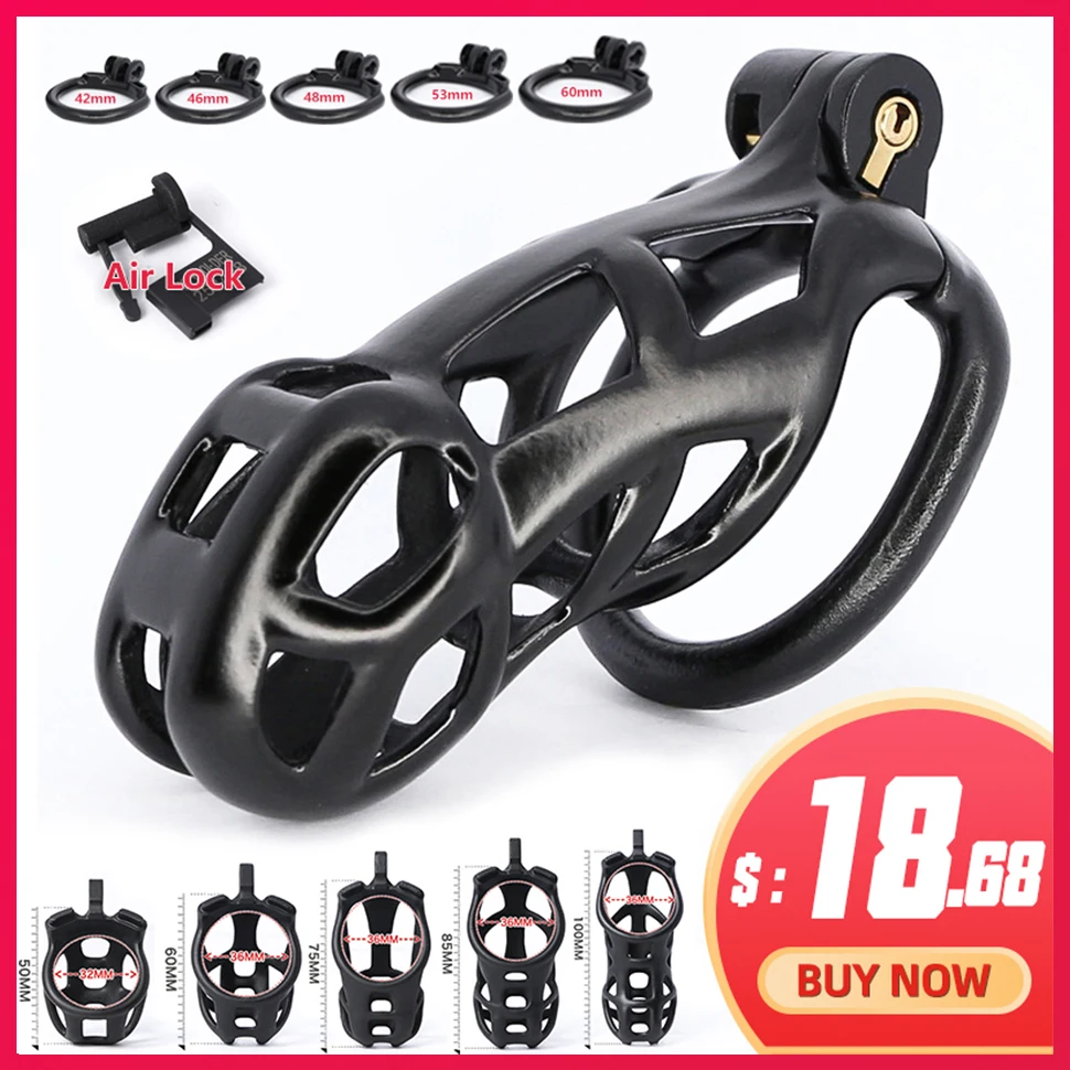 MAMBA 3D Printing Resin Cobra Cock Cage Penis Sleeve lockable Male Chastity Device Rings Adult Games Sex Toys For Men | Красота и