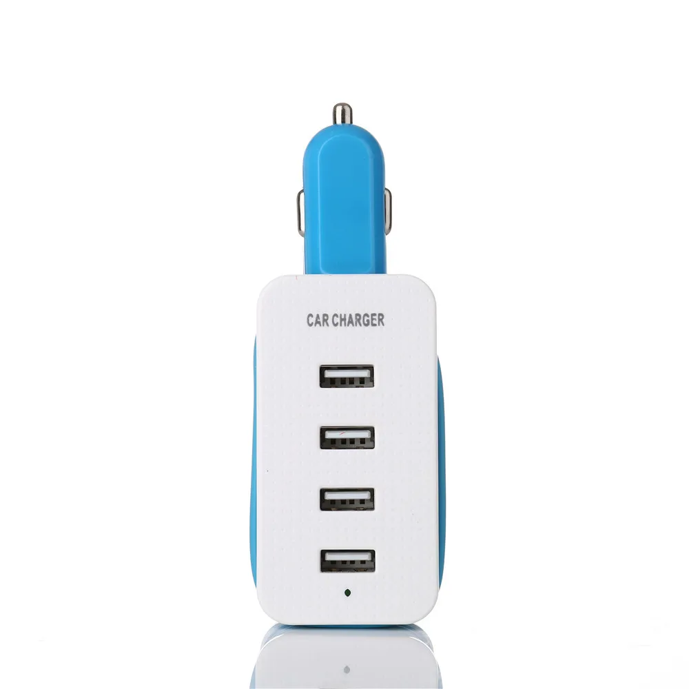 4-Порты и разъёмы USB Универсальное быстрое Зарядное устройство автомобиля Зарядное устройство Мощность адаптер для iPhone для huawei быстро Зарядное устройство автомобильные аксессуары# Ger