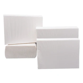 

4Pack 200 Sheets Paper Towels Disposable Wood-Pulp Thickened Napkin Paper Home Toilet Tissues Papertowels