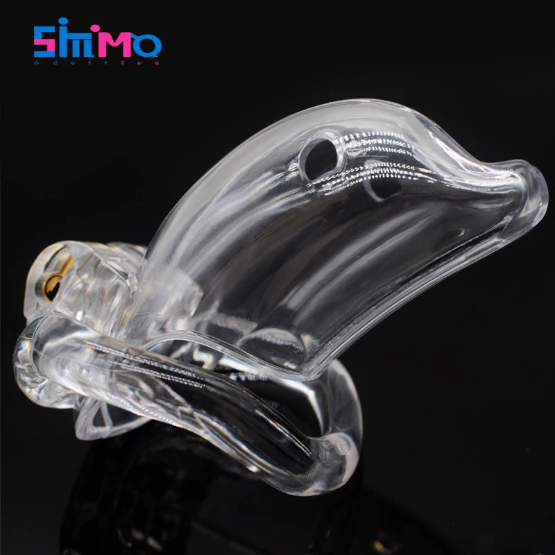 SMMQ клетка для мужской верности прозрачные Кольца пениса из смолы целомудрия