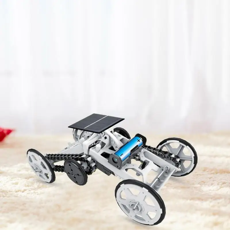 DIY солнечный автомобиль сборные игрушки набор превосходное мастерство превосходное качество дети гусеничный модель образовательный научный подарок