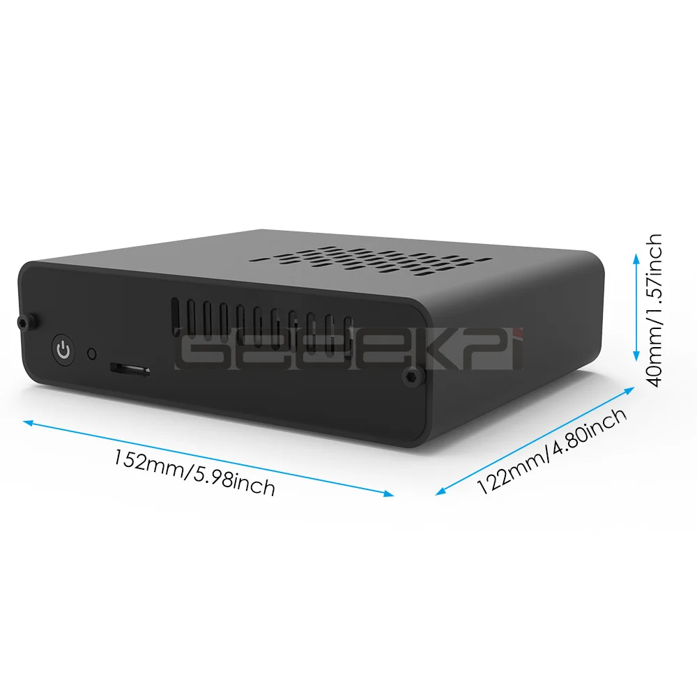 Deskpi Case para Jetson Nano ai Desenvolvimento Kit Cooler Pwm Ventilador Nuc Estilo Liga de Alumínio Traseiro Acrílico Painéis Faça Você Mesmo Evitar Confuso Cabo - Imagem 2