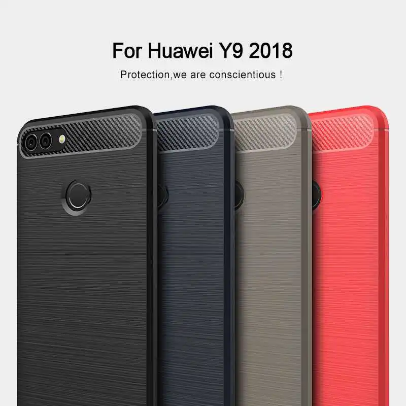 

Mokoemi Shock Proof Soft Silicone 5.93"For Huawei Y9 2018 Case For Huawei Y9 2018 Cell Phone Case Cover