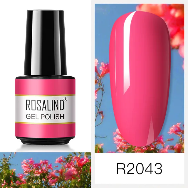 ROSALIND Nail Art 7ML Gel Polish 80 Color For Manicure Design UV Nail Polish Gel Lacquer Soak Off Semi Permanent Gel Nail Polish RAR2043
