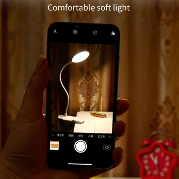 

USB Rechargeable Led Clip Table Lamp 360° Adjustable 3 Light Modes Touch Control Desk Lamps for Reading Home 3 Color Modes