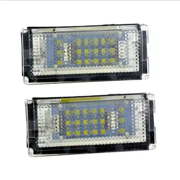 

1Pair LED Car LED License Plate Light Auto Cars Number Plate Lamp Signal Light for BMW E46 4D (98-03) Car Styling E7CA