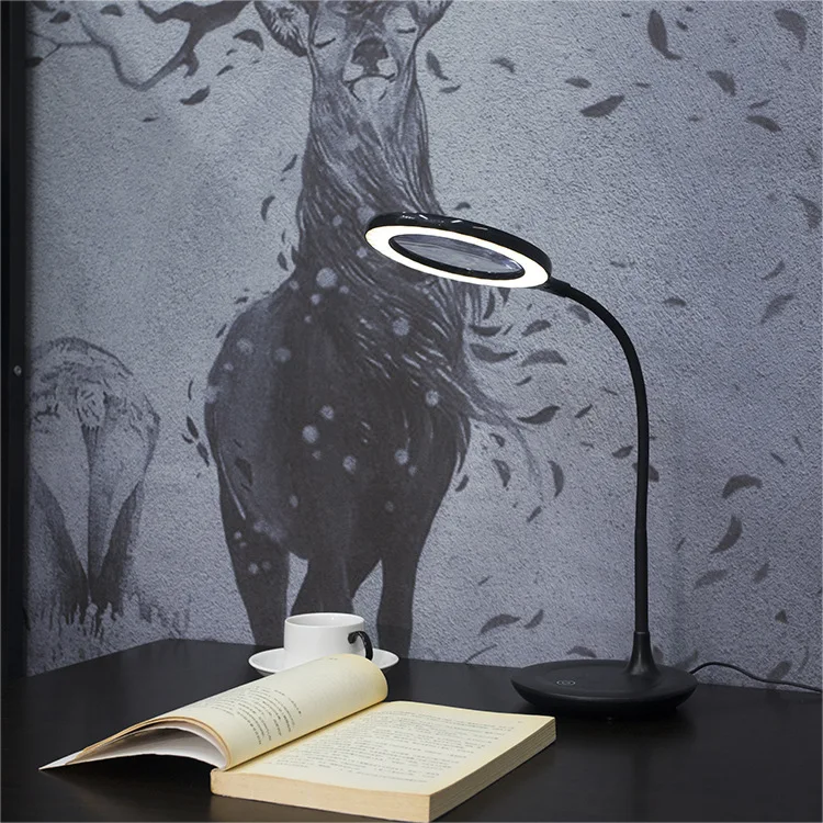 

2019 New Style Creative USB Rechargeable Desk Lamp Magnifying Glass LED Eye Protection Work Learning Reading Lamp Manufacturers