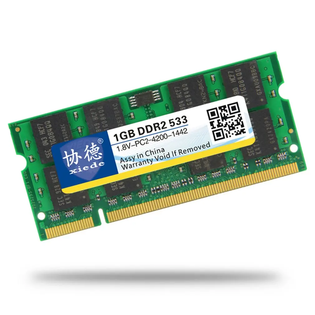 Модуль памяти для ноутбука xiede DDR2 533 1G/2G PC2-4200 совместим с процессором Intel и процессором AMD