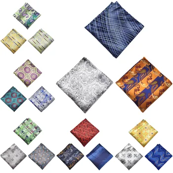 

3 Packs Men Paisley Floral Pocket Square Colorful Handkerchief Wedding Hanky