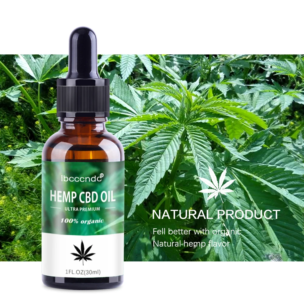 

30ml Natural Bio-active Hemp Oil Drops Seed Essential Oil Massage Essence CBD Oil Help Sleep Herbal Body Relieve Stress