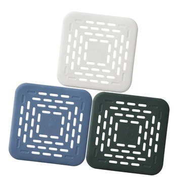 

3pcs Kitchen Sink Filters Anti-Blocking Vegetables Waste Filter Cover Hair Filters for Home Restaurant (Nordic Blue, White, Gree