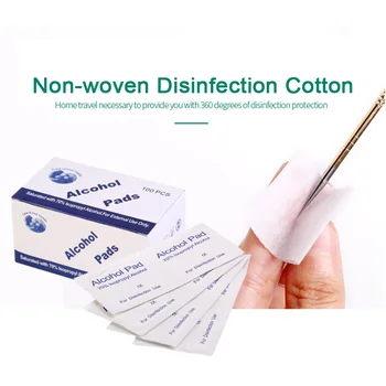 

100 Pcs Alcohol Wet Wipe Disposable Disinfection Prep Swap Pad Antiseptic Skin Cleaning Care Jewelry Mobile Phone Clean Wipe