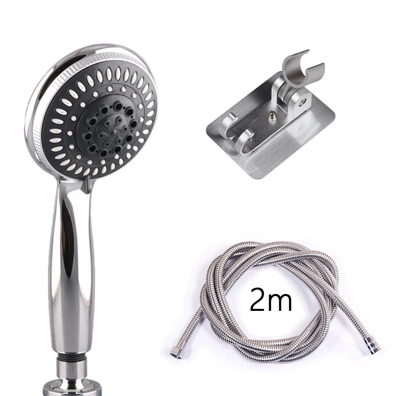 SET2 LOMAZOO 5 режимов высокого давления Регулируемый Фильтр водосберегающая душевая головка ручной душевая головка ванная душ для ванны душевая система ванна - Цвет: SET2