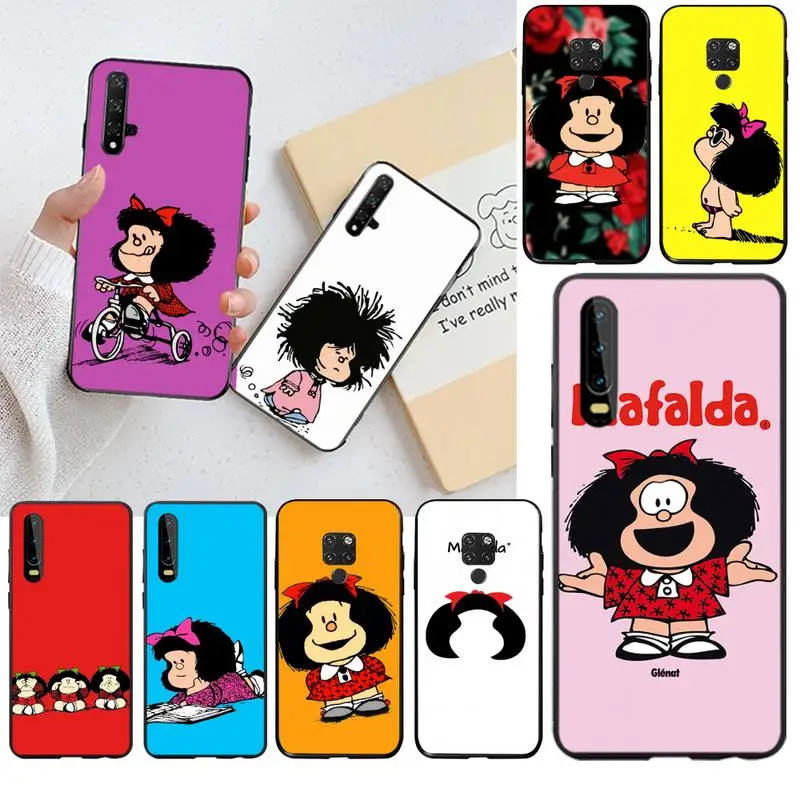 Мягкий чехол для телефона PENGHUWAN mafalda с пользовательским фото Huawei P30 P20 lite Mate 20 Pro P