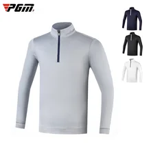PGM, Детская рубашка, тренировочная футболка с длинными рукавами для мальчиков, верхняя одежда на молнии с воротником-стойкой, спортивная одежда, M-XXL, D0839