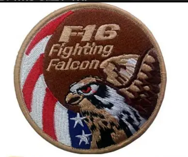 F-16 USAF Air Force fighter jet Embroidered Iron on Patch