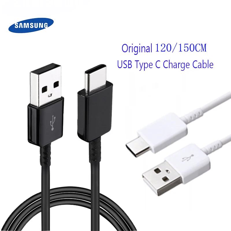 100% оригинальный кабель samsung type-c galaxy Quick Charge USB 3 1 type c для S8 s9 Plus note 8 9 A7 A8 | Мобильные