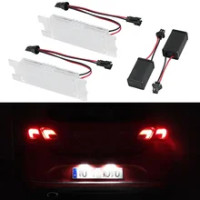 Bevinsee Car LED License Plate Light Lamp For Vauxhall Opel Zafira B Astra H 2004 2005 2006 2007 2008 2009 2010 Canbus