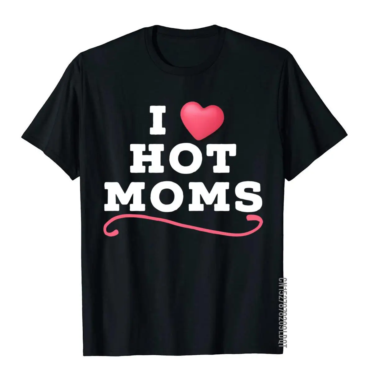 I Love Hot Moms I HEART HOT MOMS Funny Mom Milf Wife Pullover Hoodie__B11051black