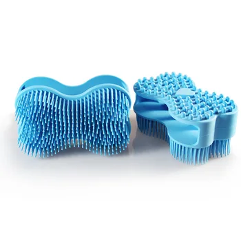 

1pcs Soft Silicone Body Brush Massage Scrub Bath Brush For Baby Shower Washing Exfoliating Gloves Foot Scrubber Esponja MJ918