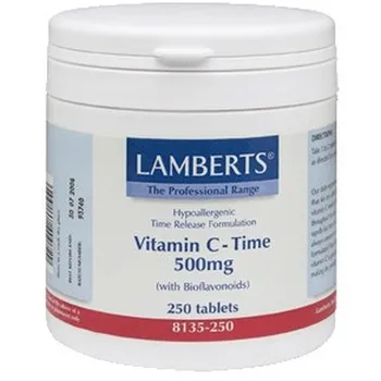 

VITAMIN C 500 MG RETARD + BIOFLAVONOIDS 250 COMP LAMBERTS
