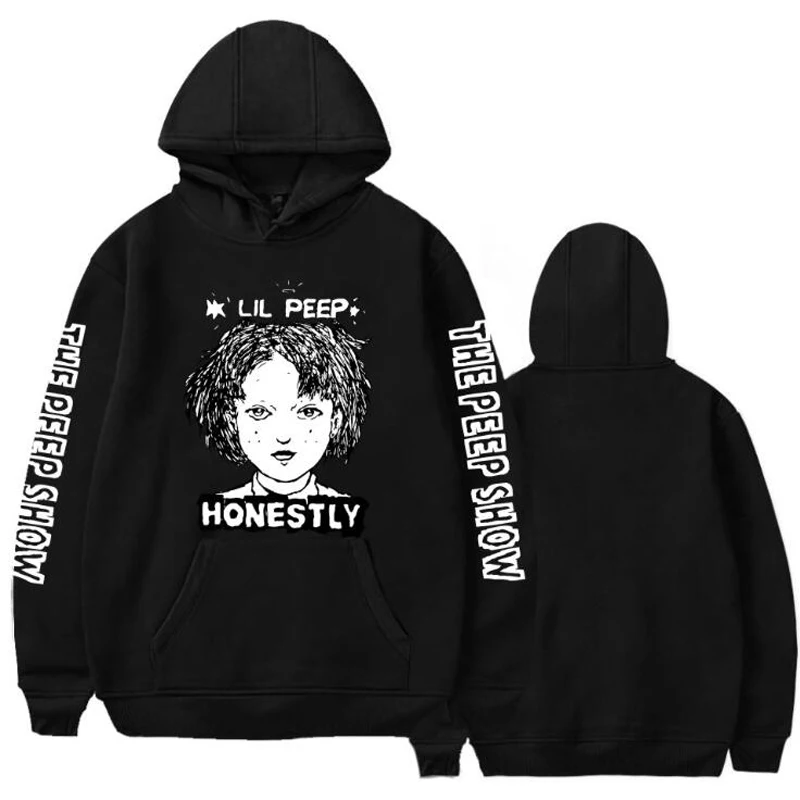Толстовка мужская с капюшоном свитшот надписью Love Lil. Peep пуловер худи в стиле Cry Baby